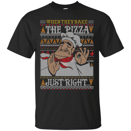 T-Shirts Black / S Pacha Pizza Ugly Sweater T-Shirt