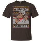 T-Shirts Dark Chocolate / S Pacha Pizza Ugly Sweater T-Shirt