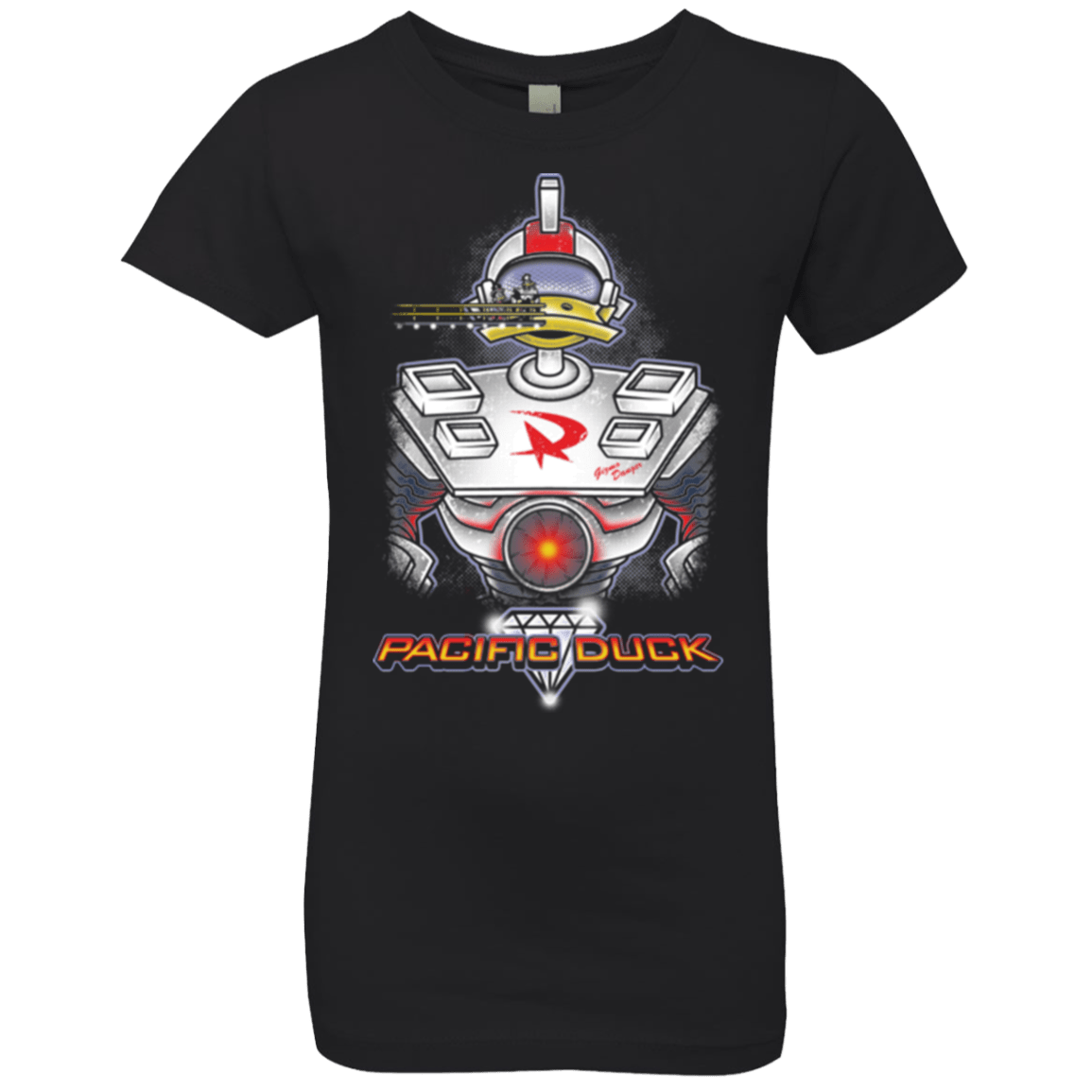T-Shirts Black / YXS Pacific Duck Girls Premium T-Shirt