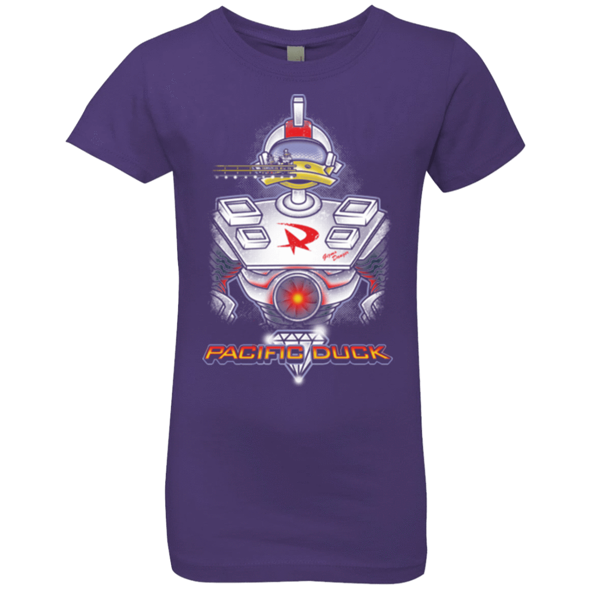 T-Shirts Purple Rush / YXS Pacific Duck Girls Premium T-Shirt