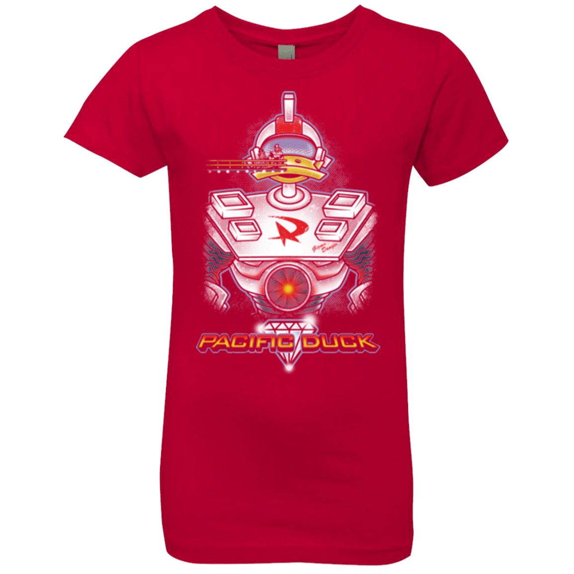 T-Shirts Red / YXS Pacific Duck Girls Premium T-Shirt