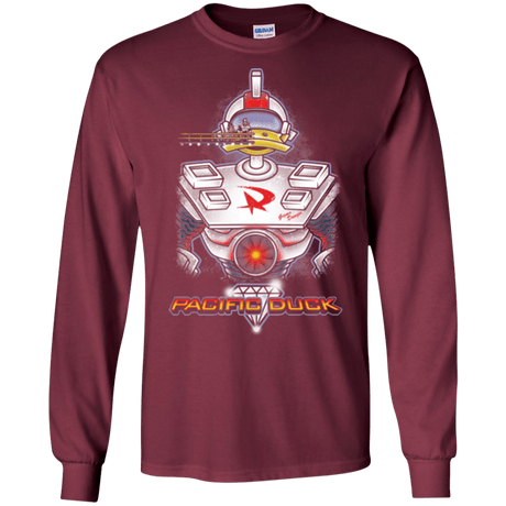 T-Shirts Maroon / S Pacific Duck Men's Long Sleeve T-Shirt