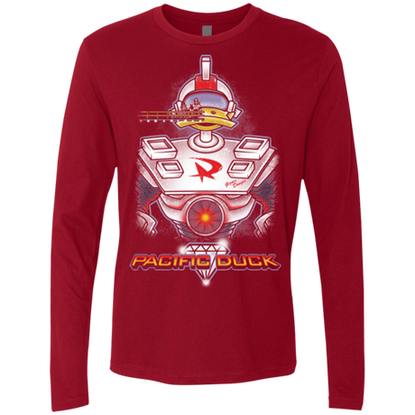 T-Shirts Cardinal / S Pacific Duck Men's Premium Long Sleeve