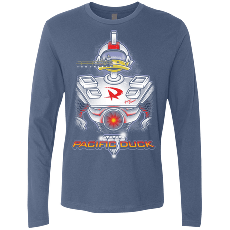 T-Shirts Indigo / S Pacific Duck Men's Premium Long Sleeve
