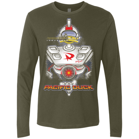 T-Shirts Military Green / S Pacific Duck Men's Premium Long Sleeve