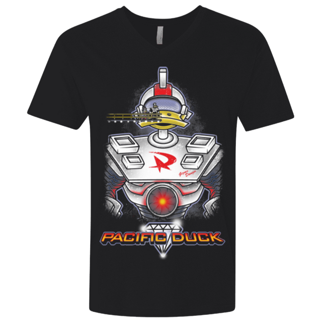 T-Shirts Black / X-Small Pacific Duck Men's Premium V-Neck