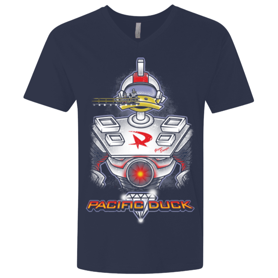 T-Shirts Midnight Navy / X-Small Pacific Duck Men's Premium V-Neck