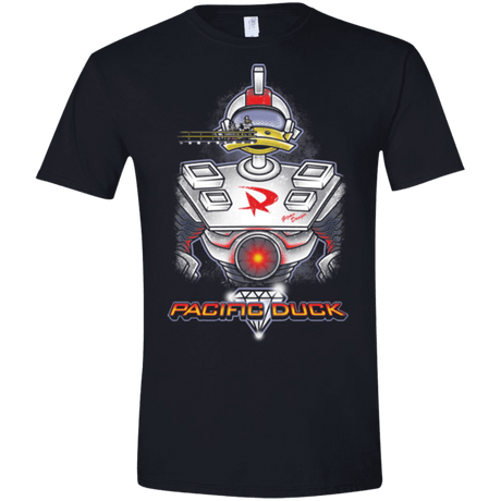 T-Shirts Black / X-Small Pacific Duck Men's Semi-Fitted Softstyle