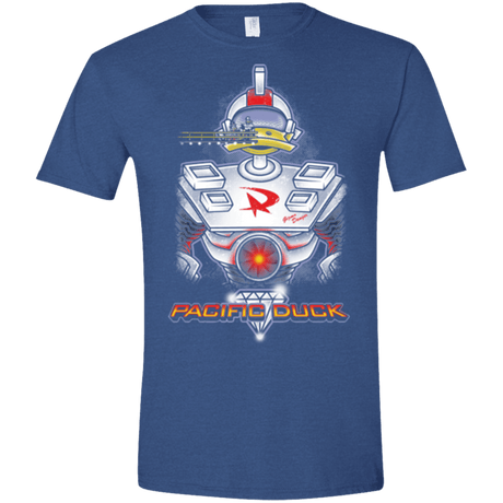 T-Shirts Heather Royal / X-Small Pacific Duck Men's Semi-Fitted Softstyle