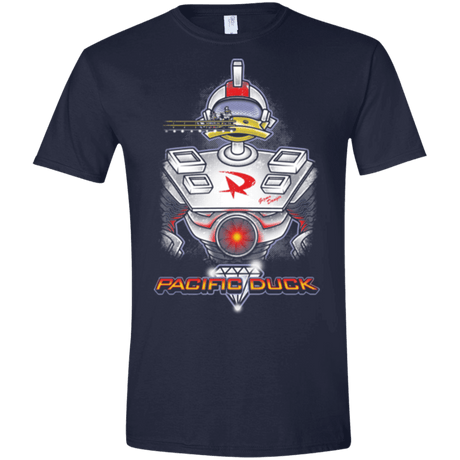 T-Shirts Navy / X-Small Pacific Duck Men's Semi-Fitted Softstyle