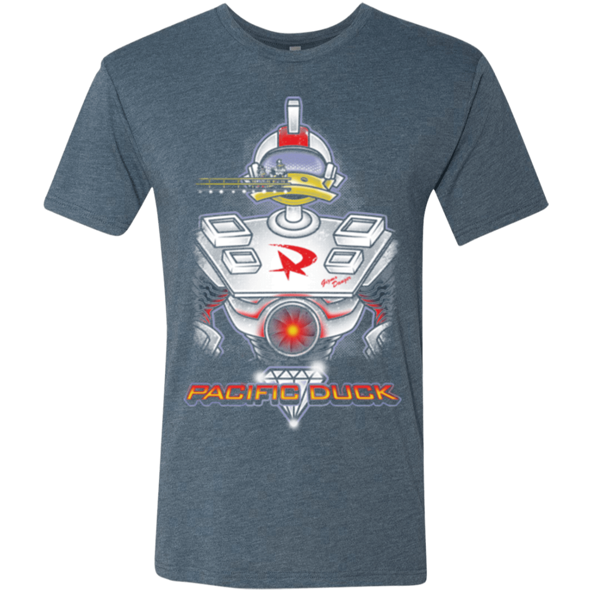 T-Shirts Indigo / S Pacific Duck Men's Triblend T-Shirt