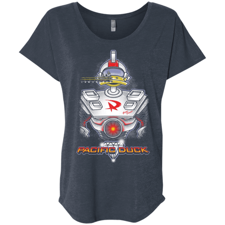 T-Shirts Vintage Navy / X-Small Pacific Duck Triblend Dolman Sleeve