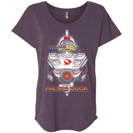 T-Shirts Vintage Purple / X-Small Pacific Duck Triblend Dolman Sleeve