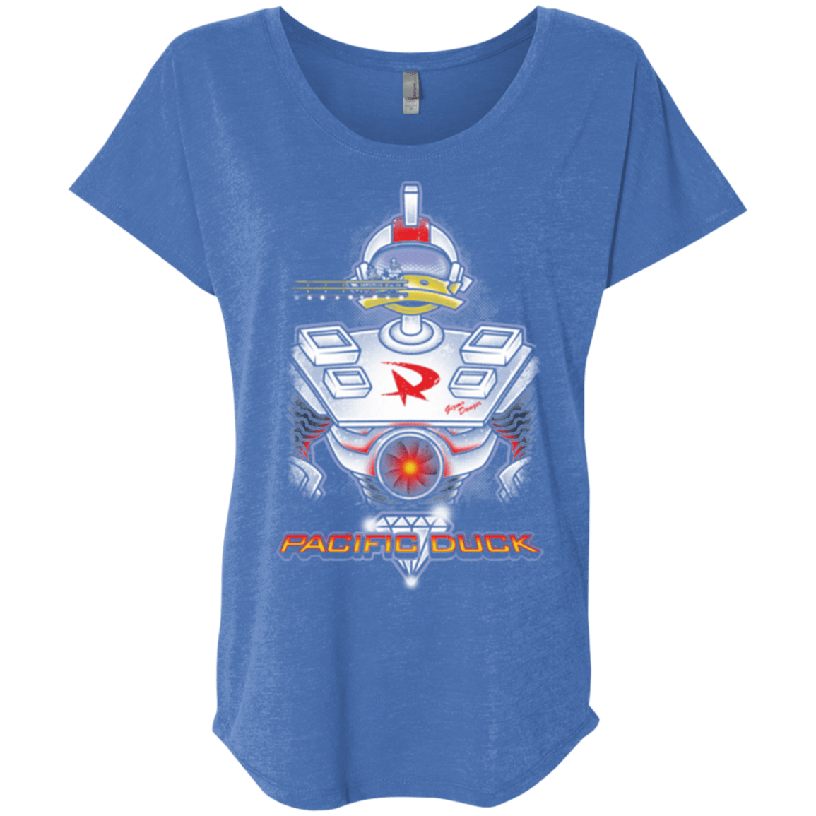 T-Shirts Vintage Royal / X-Small Pacific Duck Triblend Dolman Sleeve