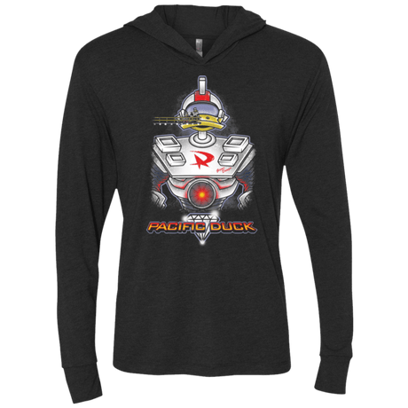 T-Shirts Vintage Black / X-Small Pacific Duck Triblend Long Sleeve Hoodie Tee