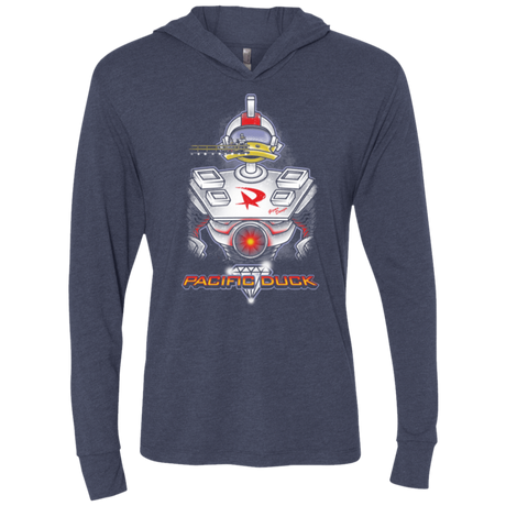 T-Shirts Vintage Navy / X-Small Pacific Duck Triblend Long Sleeve Hoodie Tee