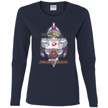 T-Shirts Navy / S Pacific Duck Women's Long Sleeve T-Shirt