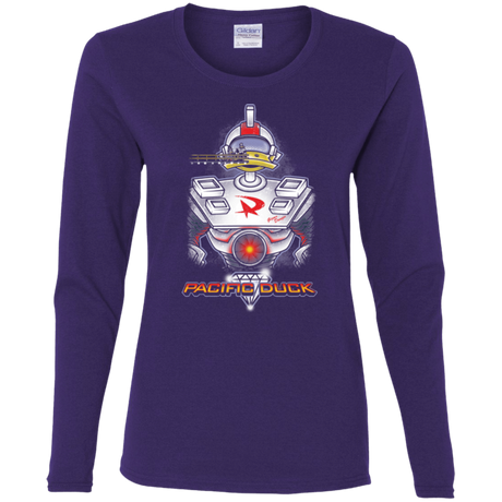 T-Shirts Purple / S Pacific Duck Women's Long Sleeve T-Shirt