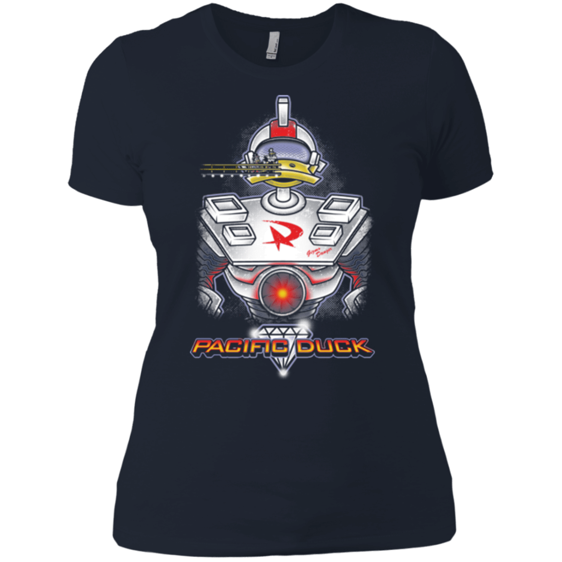 T-Shirts Midnight Navy / X-Small Pacific Duck Women's Premium T-Shirt