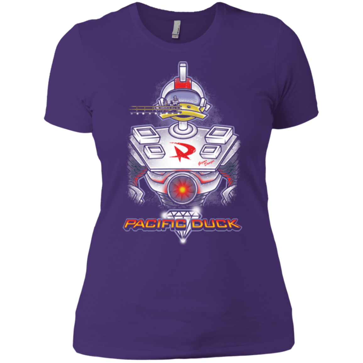 T-Shirts Purple Rush/ / X-Small Pacific Duck Women's Premium T-Shirt