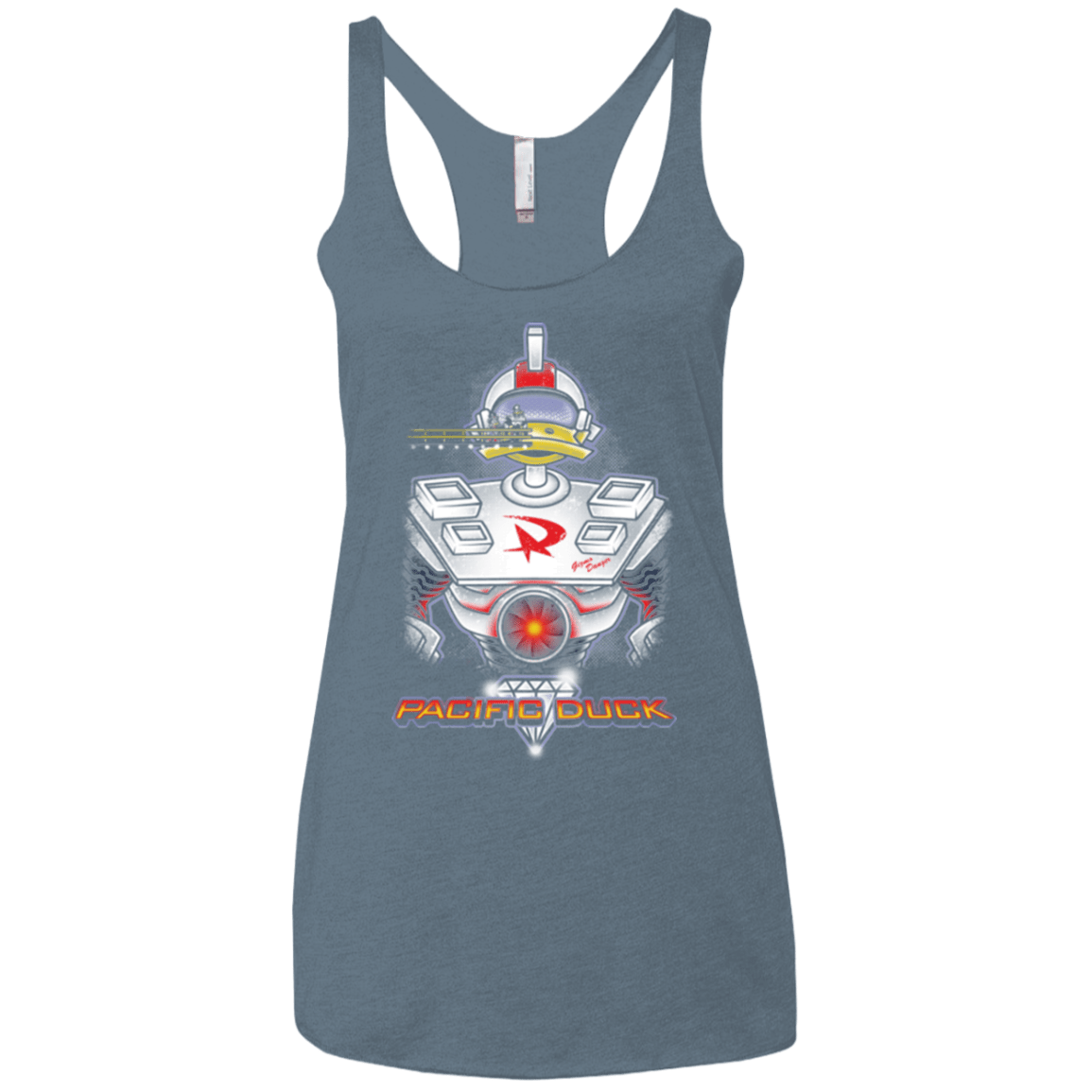 T-Shirts Indigo / X-Small Pacific Duck Women's Triblend Racerback Tank