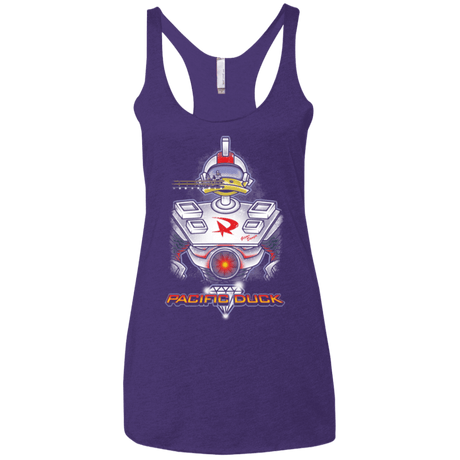T-Shirts Purple Rush / X-Small Pacific Duck Women's Triblend Racerback Tank