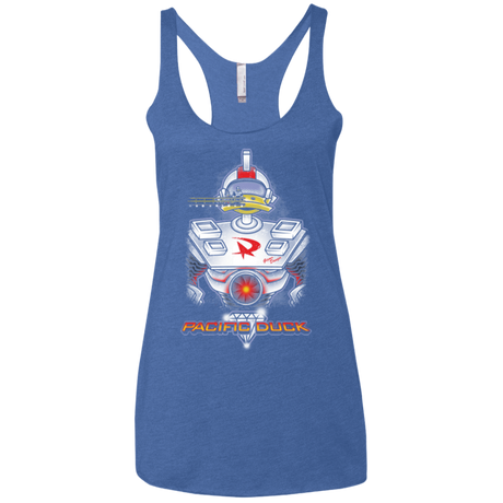 T-Shirts Vintage Royal / X-Small Pacific Duck Women's Triblend Racerback Tank