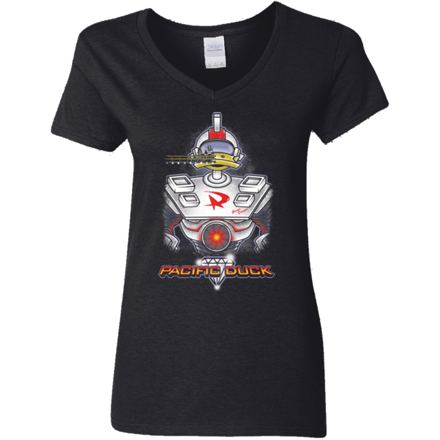 T-Shirts Black / S Pacific Duck Women's V-Neck T-Shirt