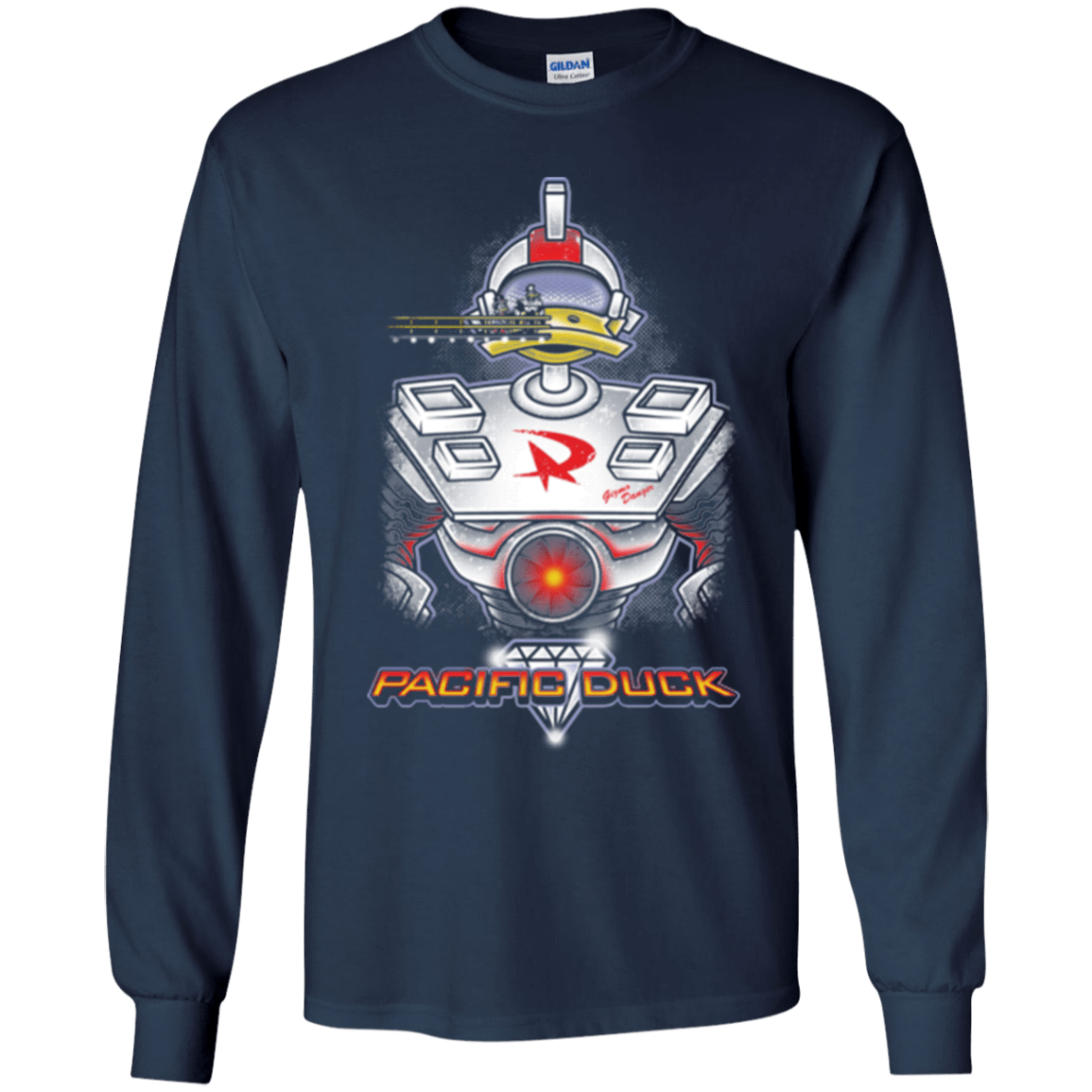 T-Shirts Navy / YS Pacific Duck Youth Long Sleeve T-Shirt