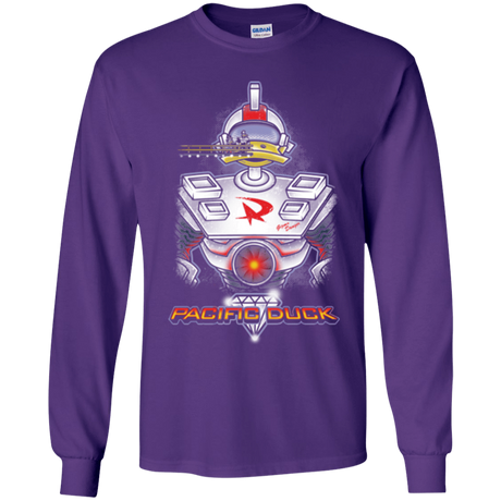 T-Shirts Purple / YS Pacific Duck Youth Long Sleeve T-Shirt