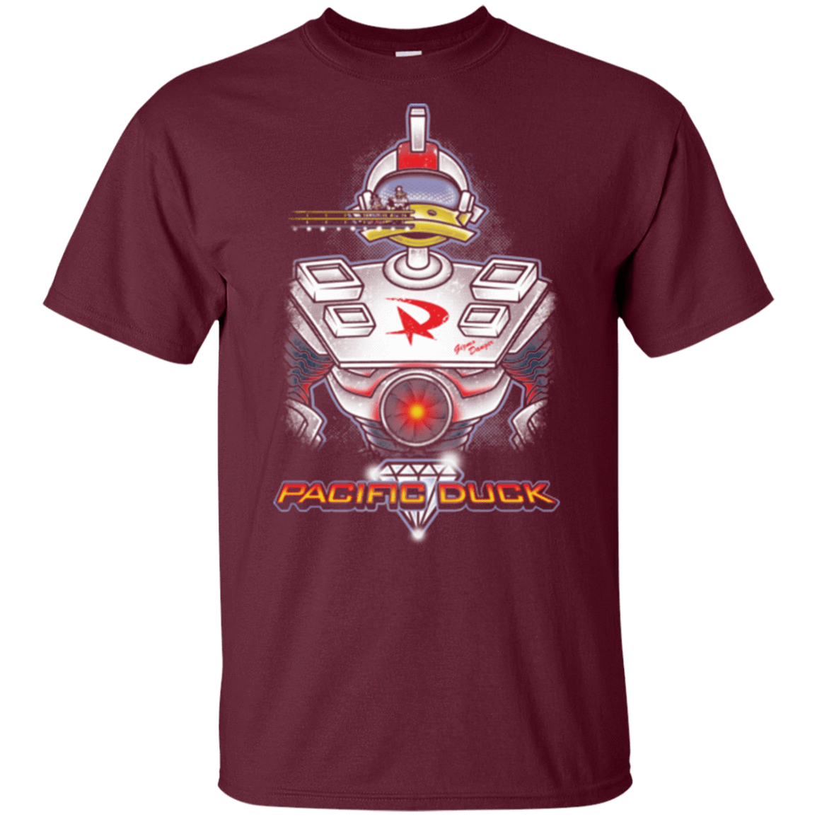 T-Shirts Maroon / YXS Pacific Duck Youth T-Shirt