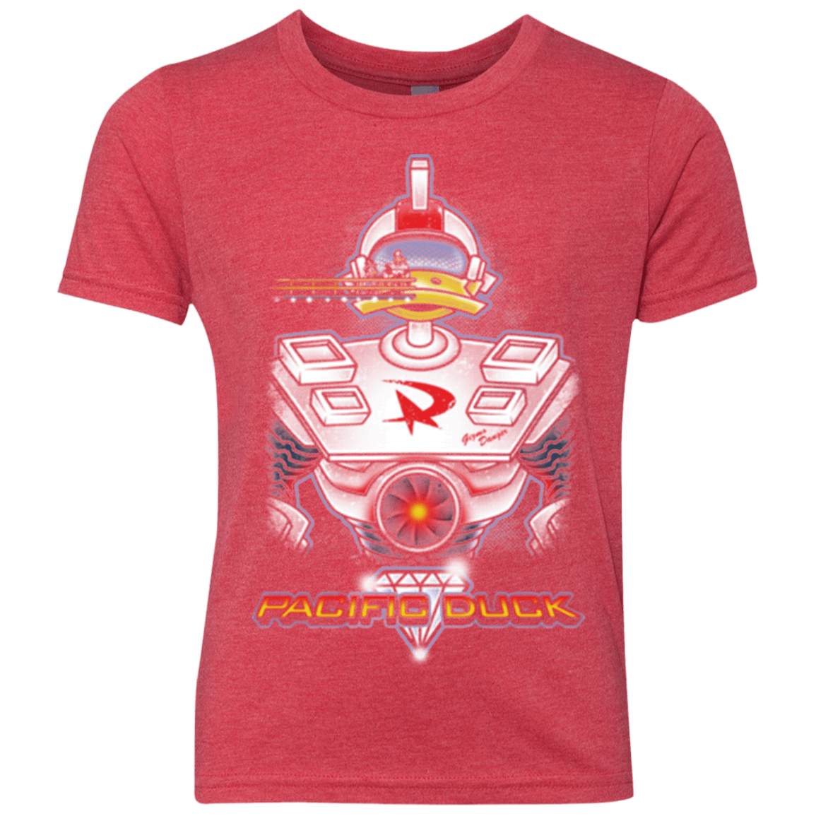 T-Shirts Vintage Red / YXS Pacific Duck Youth Triblend T-Shirt