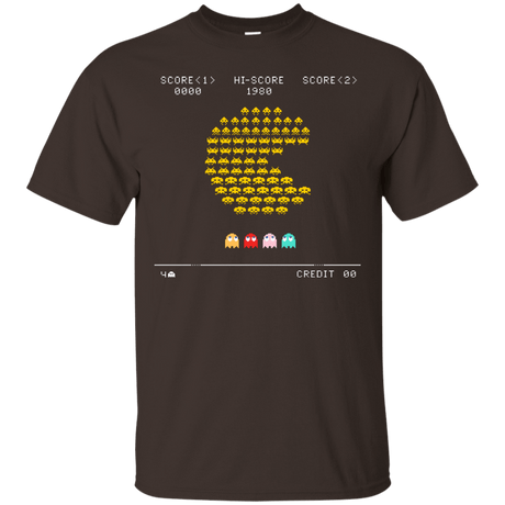 T-Shirts Dark Chocolate / S Pacman Invaders T-Shirt