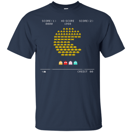 T-Shirts Navy / S Pacman Invaders T-Shirt