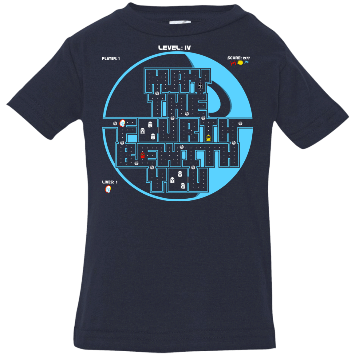 T-Shirts Navy / 6 Months Pacman May The Fourth Infant Premium T-Shirt