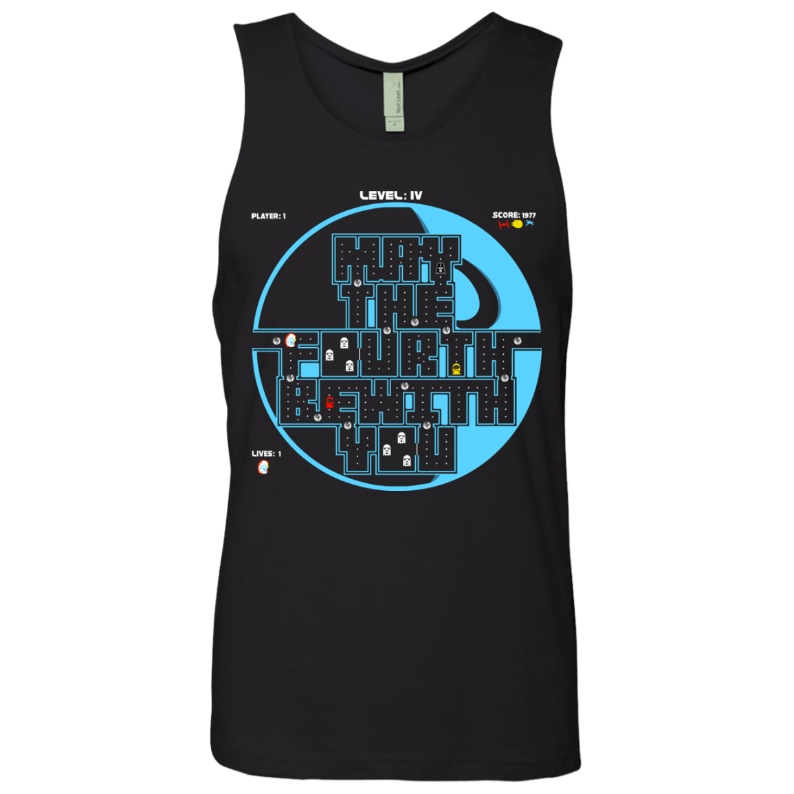 T-Shirts Black / S Pacman May The Fourth Men's Premium Tank Top