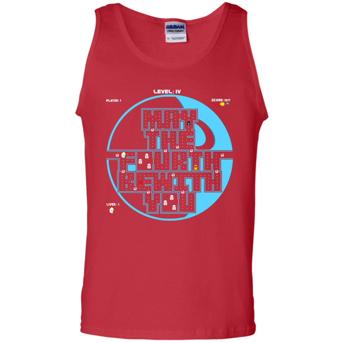 T-Shirts Red / S Pacman May The Fourth Men's Tank Top