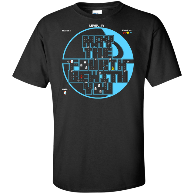 T-Shirts Black / XLT Pacman May The Fourth Tall T-Shirt