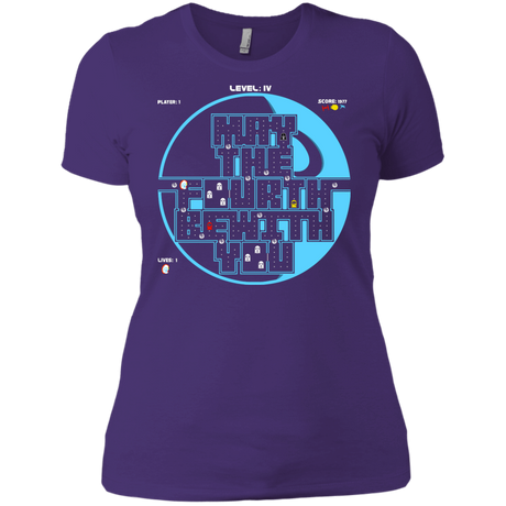 T-Shirts Purple Rush/ / X-Small Pacman May The Fourth Women's Premium T-Shirt