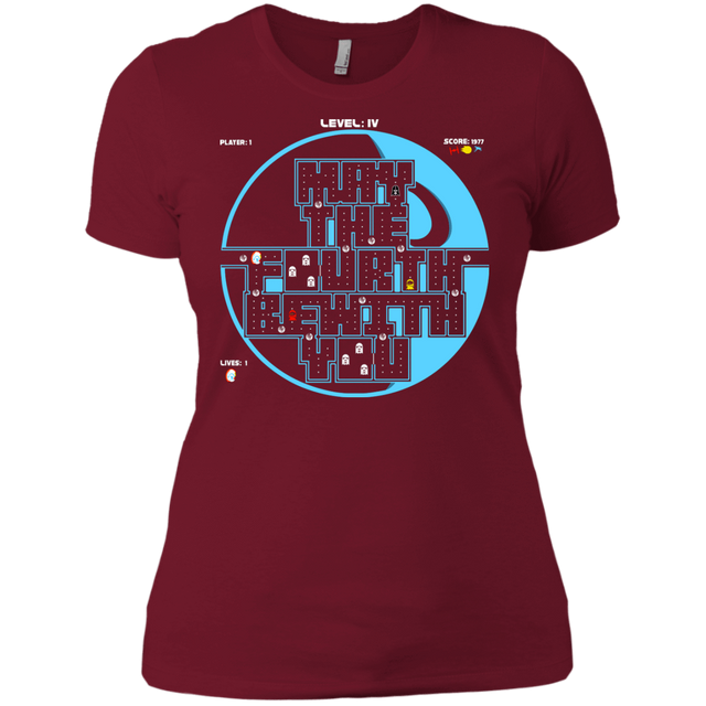 T-Shirts Scarlet / X-Small Pacman May The Fourth Women's Premium T-Shirt