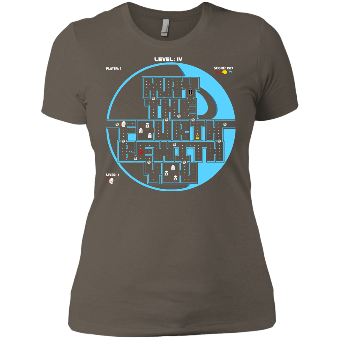 T-Shirts Warm Grey / X-Small Pacman May The Fourth Women's Premium T-Shirt