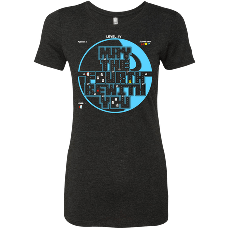 T-Shirts Vintage Black / S Pacman May The Fourth Women's Triblend T-Shirt