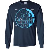 T-Shirts Navy / YS Pacman May The Fourth Youth Long Sleeve T-Shirt