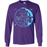 T-Shirts Purple / YS Pacman May The Fourth Youth Long Sleeve T-Shirt