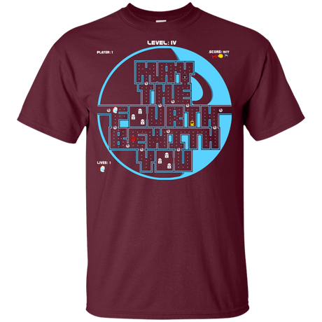 T-Shirts Maroon / YXS Pacman May The Fourth Youth T-Shirt