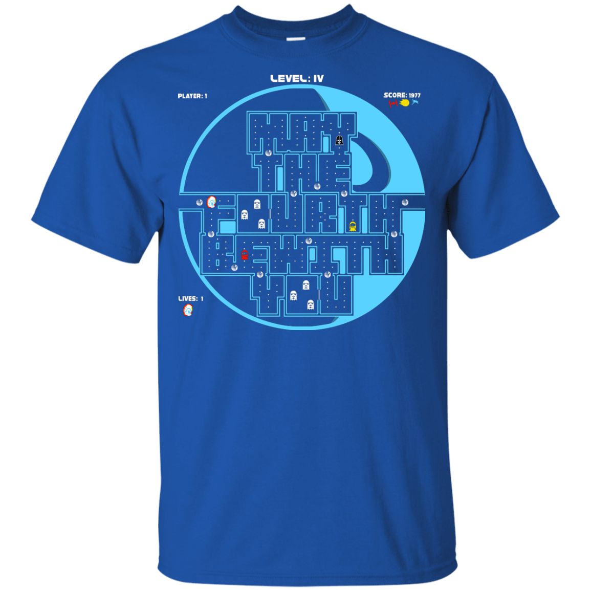 T-Shirts Royal / YXS Pacman May The Fourth Youth T-Shirt