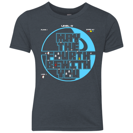 T-Shirts Vintage Navy / YXS Pacman May The Fourth Youth Triblend T-Shirt