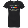 T-Shirts Black / YXS Pacmanok Girls Premium T-Shirt