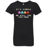 T-Shirts Black / YXS Pacmanok Girls Premium T-Shirt