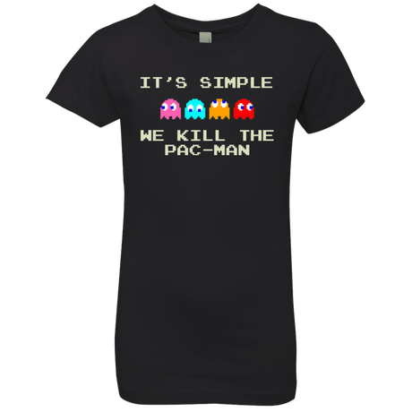 T-Shirts Black / YXS Pacmanok Girls Premium T-Shirt